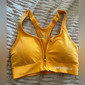 New balance orange small sports bra